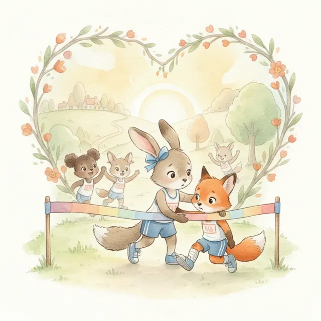 Lyra Helps Instead of Winning story for kids illustration