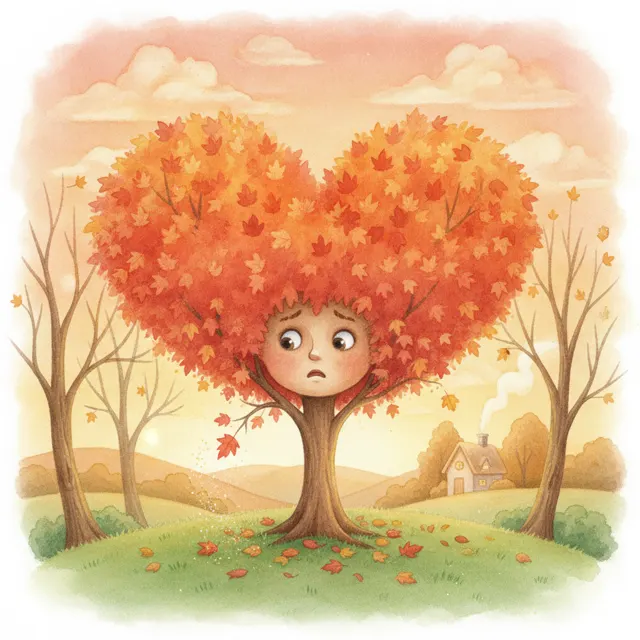 Maple's Big Decision story for kids illustration