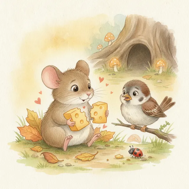 Max Shares His Cheese story for kids illustration