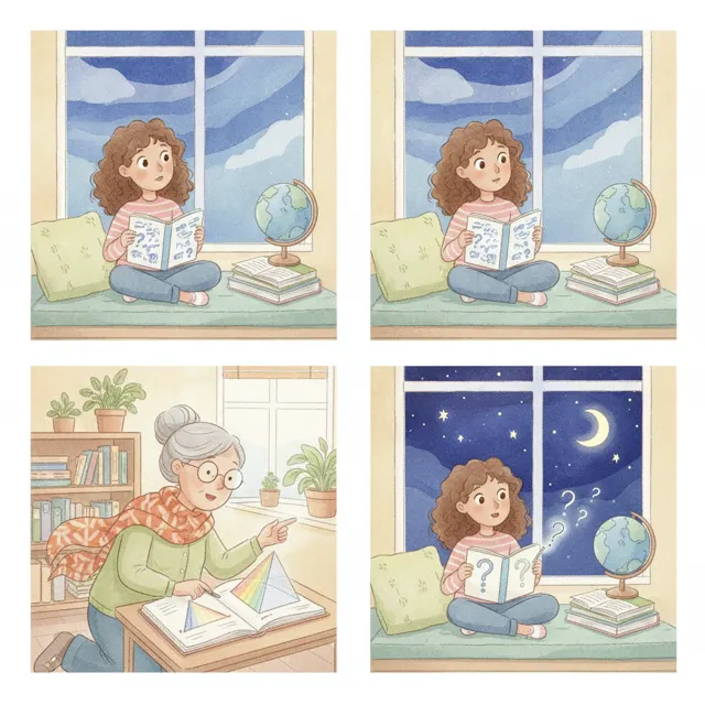 Maya's Question That Would Not Go Away story for kids illustration