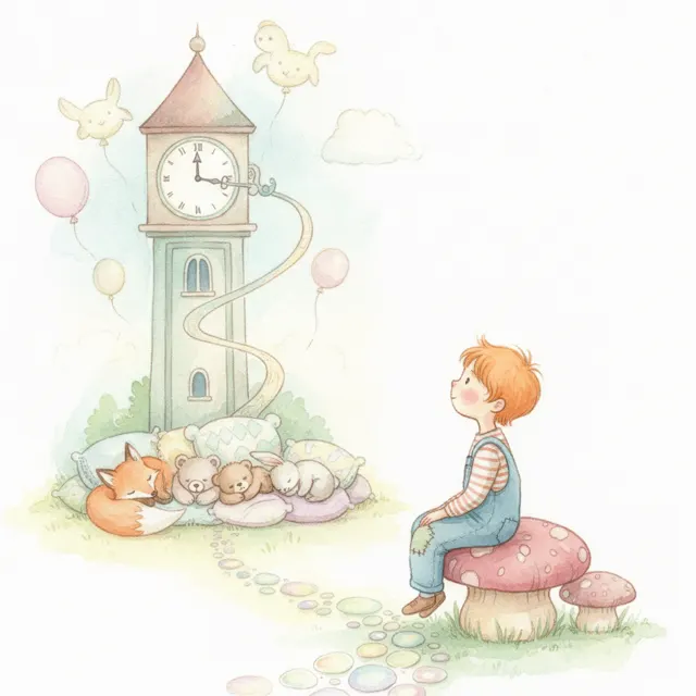 Milo and the Very Long Wait story for kids illustration