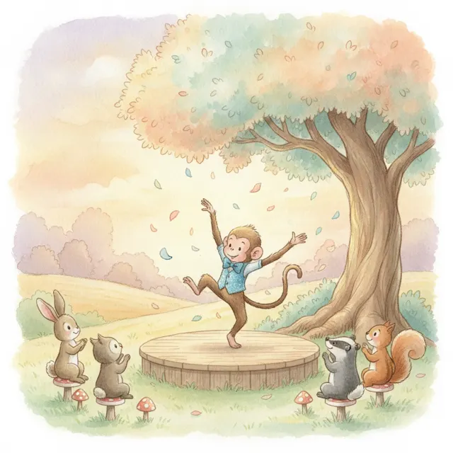 Milo's Big Show story for kids illustration