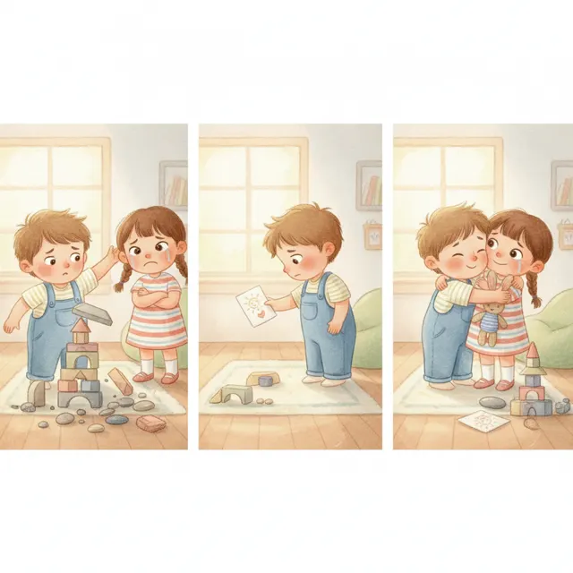 Milo Says Sorry story for kids illustration