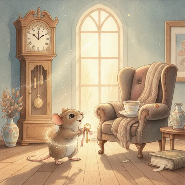 Mouse in the Big House story for kids illustration