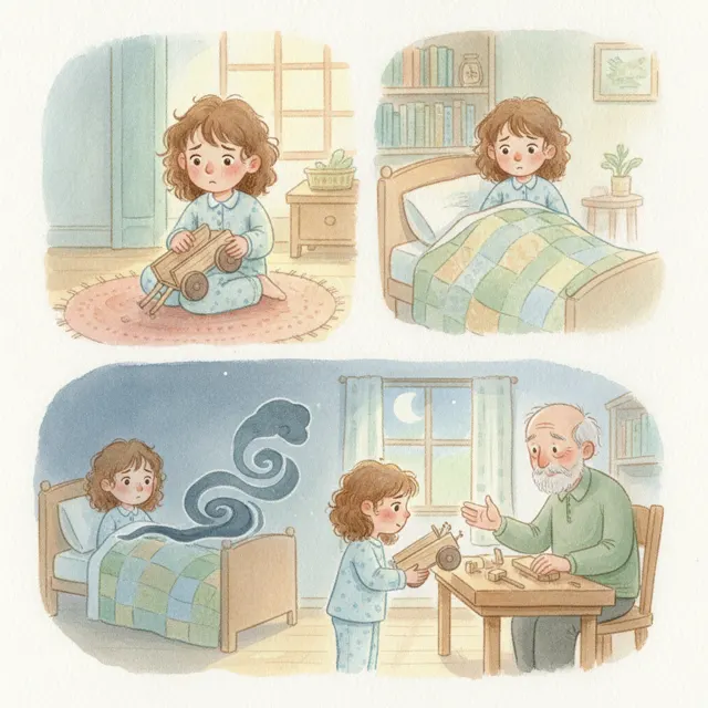 Nell and the Broken Cart story for kids illustration