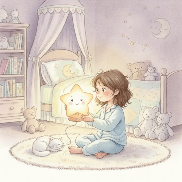Night-Light Nora story for kids illustration