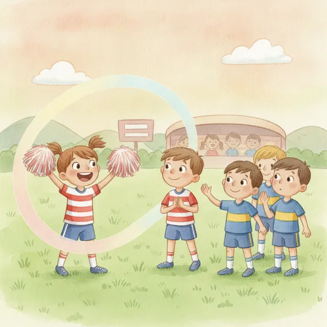 Nina Cheers for Everyone story for kids illustration