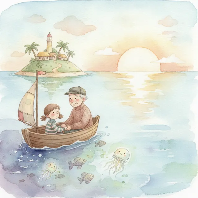 Nina's First Boat Ride story for kids illustration