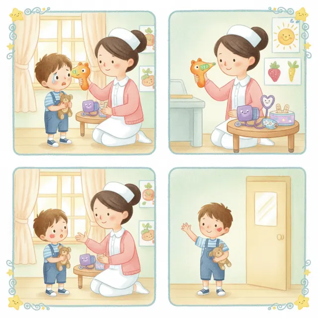 Nina Takes a Temperature story for kids illustration