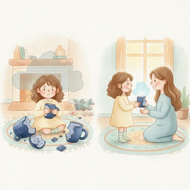 Nina Tells the Truth story for kids illustration