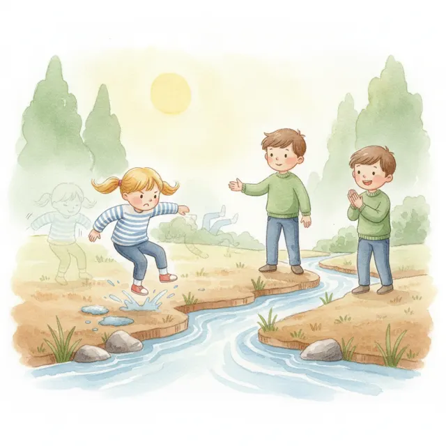 Nina Tries One More Time story for kids illustration