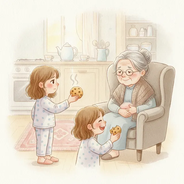Nora's Last Cookie story for kids illustration