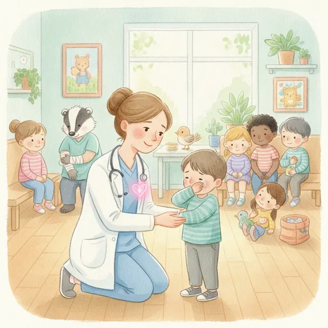 Nurse Grace's Busy Day story for kids illustration