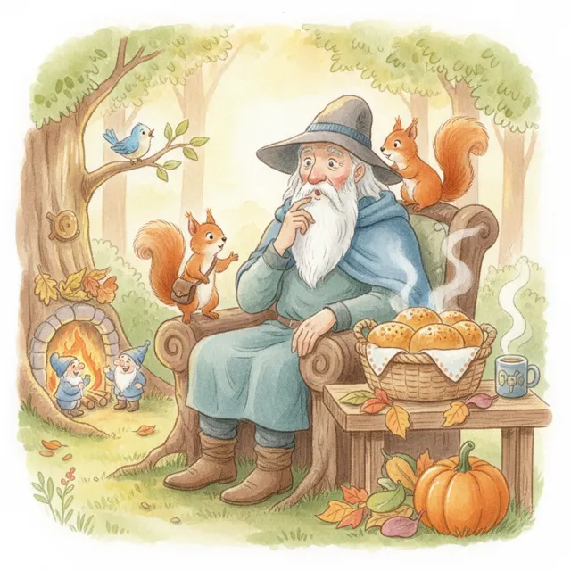 Odin's Thankful Day story for kids illustration