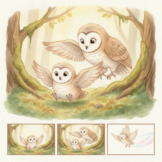 Olive's First Flight story for kids illustration