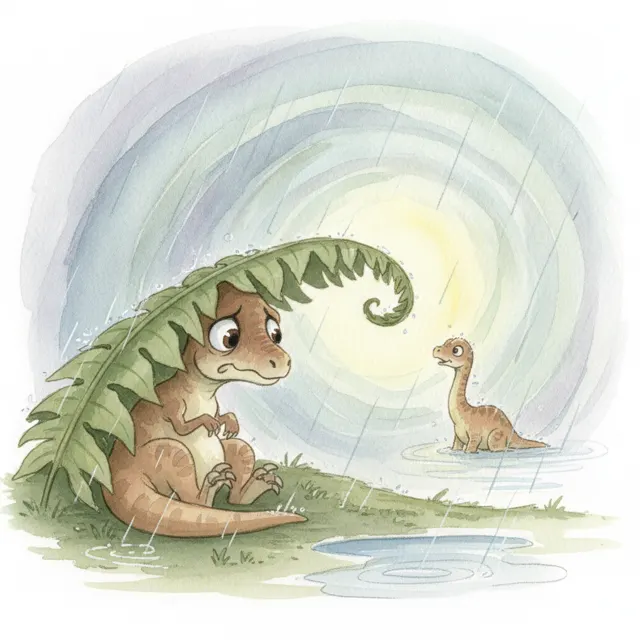 Pip and the Storm story for kids illustration