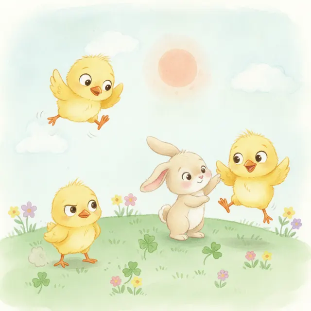 Pip's Big Hop story for kids illustration
