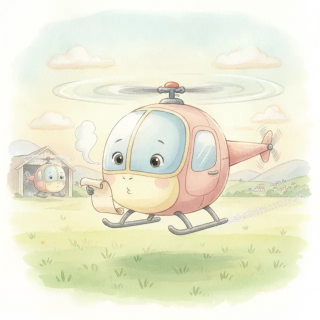 Poppy's First Solo Flight story for kids illustration
