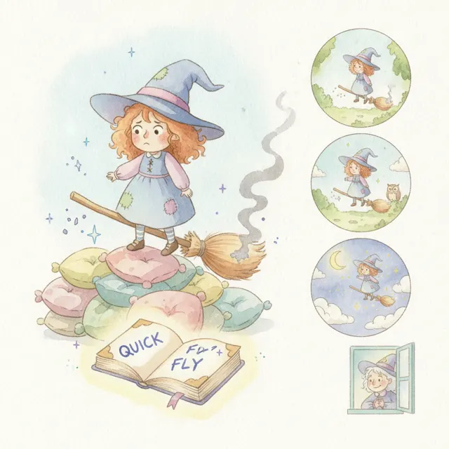 Practice Beats the Quick Spell story for kids illustration
