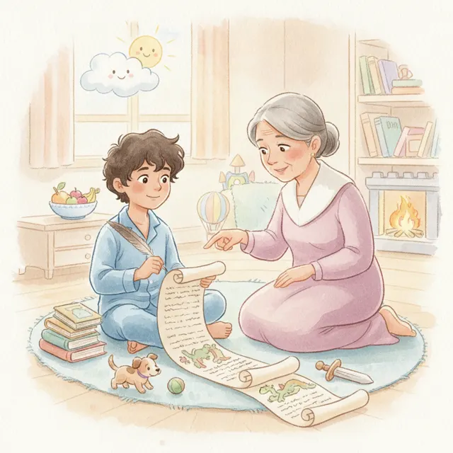 Prince Arun's Thank You List story for kids illustration