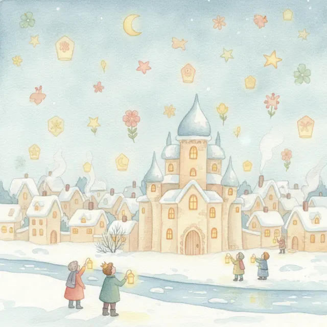Prince of the Paper Lanterns story for kids illustration