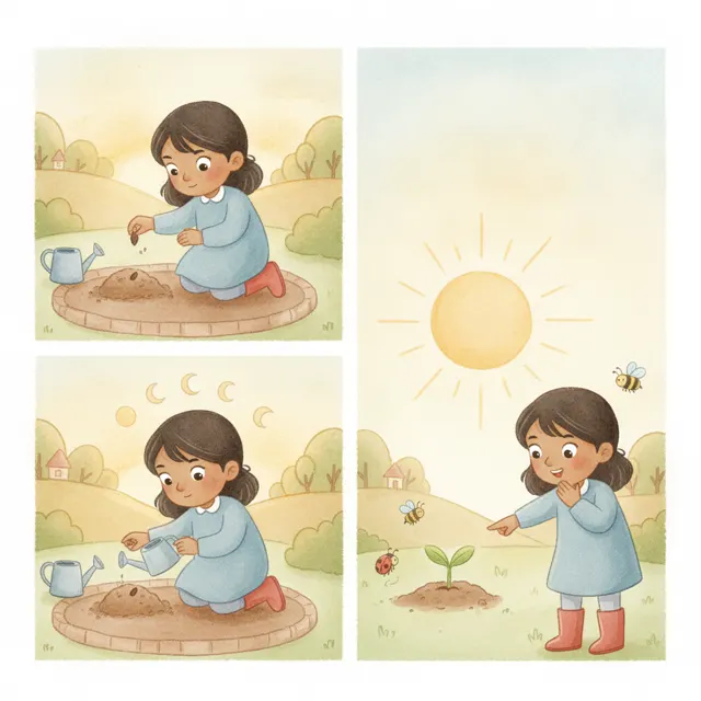 Priya's Long Wait story for kids illustration