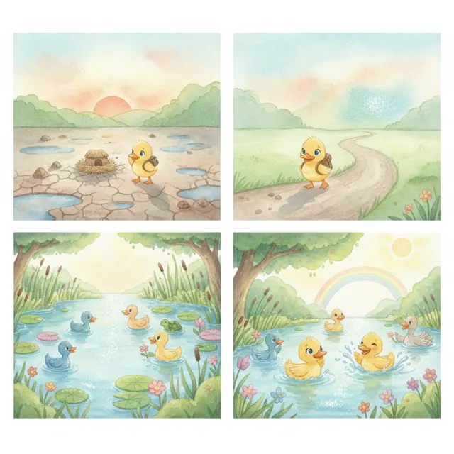 Puddle's New Home story for kids illustration