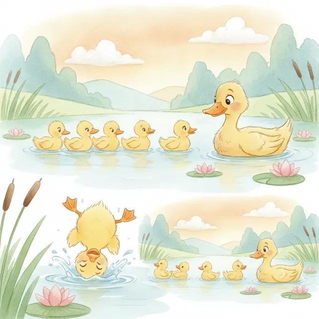 Quack, Don't Quit story for kids illustration