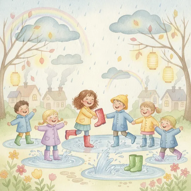 Rain Boots for Everyone story for kids illustration
