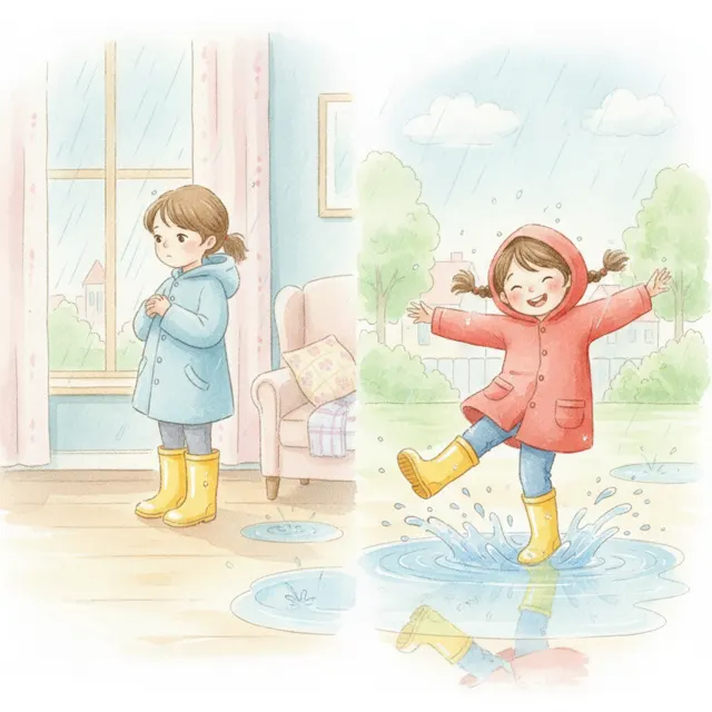 Rosa Dances in the Rain story for kids illustration