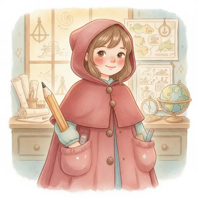 Rosie and the Map Maker story for kids illustration