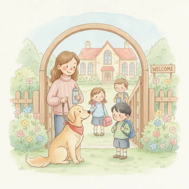 Rosie Helps the New Kid story for kids illustration