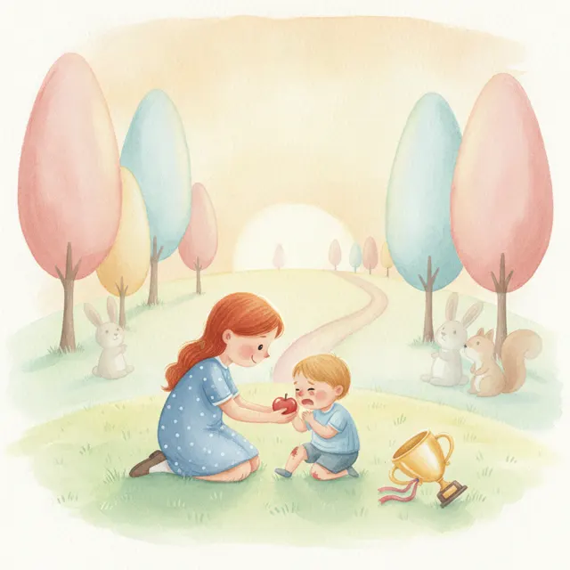 Ruby's Race story for kids illustration