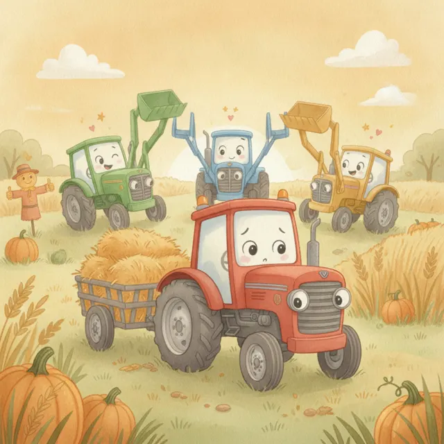 Rusty's First Harvest story for kids illustration