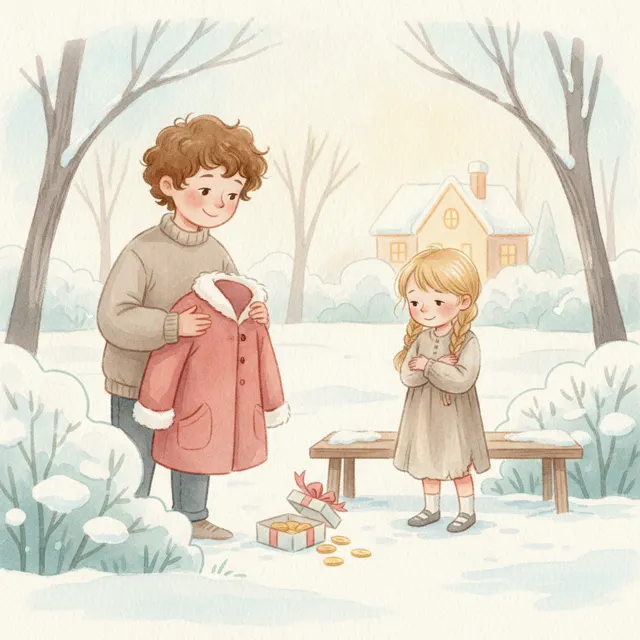 Sammy's Secret Gift story for kids illustration