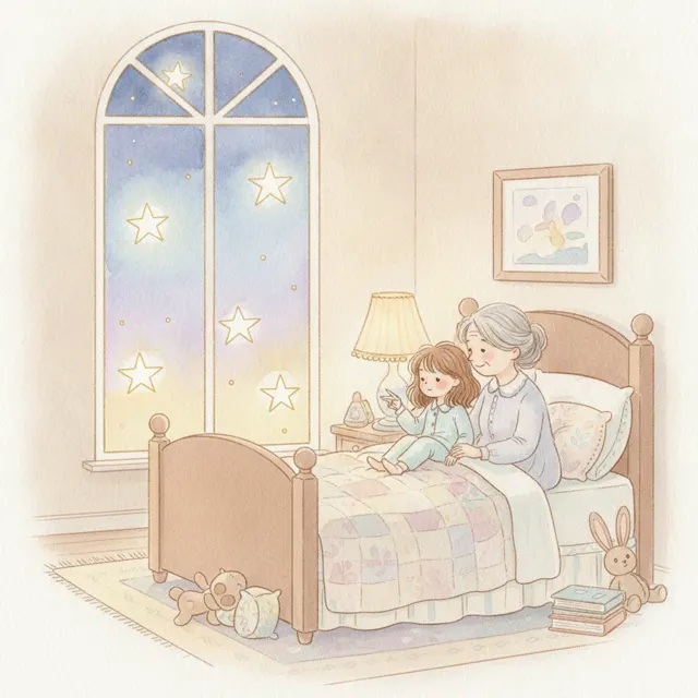 Seven Stars in the Sky story for kids illustration