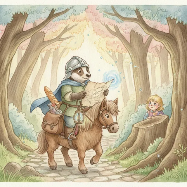 Sir Bramble and the Lost Child story for kids illustration