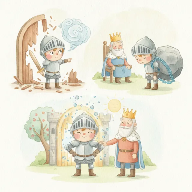 Sir Pip Tells the Truth story for kids illustration