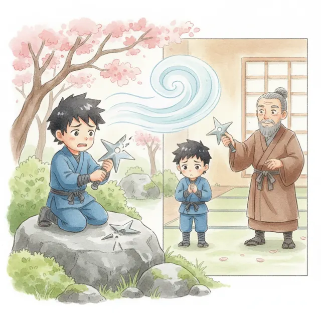 Sora and the Broken Star Blade story for kids illustration