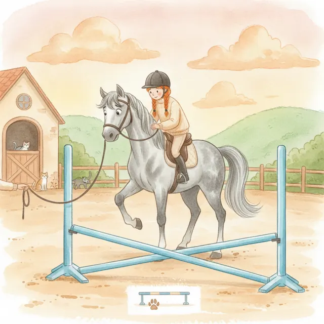 Star Learns to Jump story for kids illustration