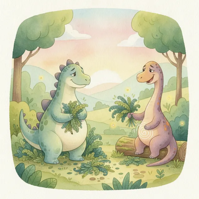 Stella Shares Her Leaves story for kids illustration