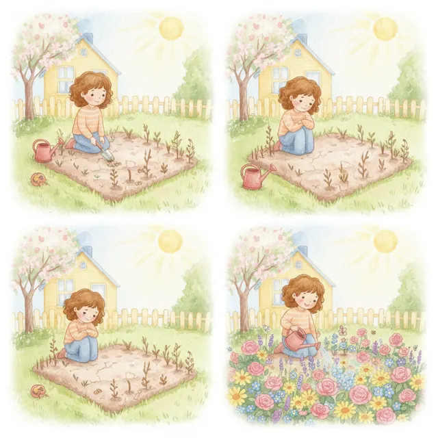 Sunny's Little Patch story for kids illustration