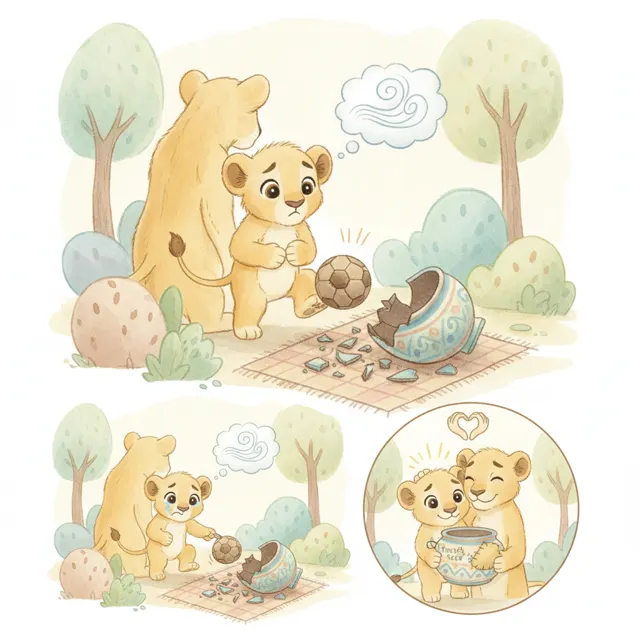 Taji's Honest Mistake story for kids illustration