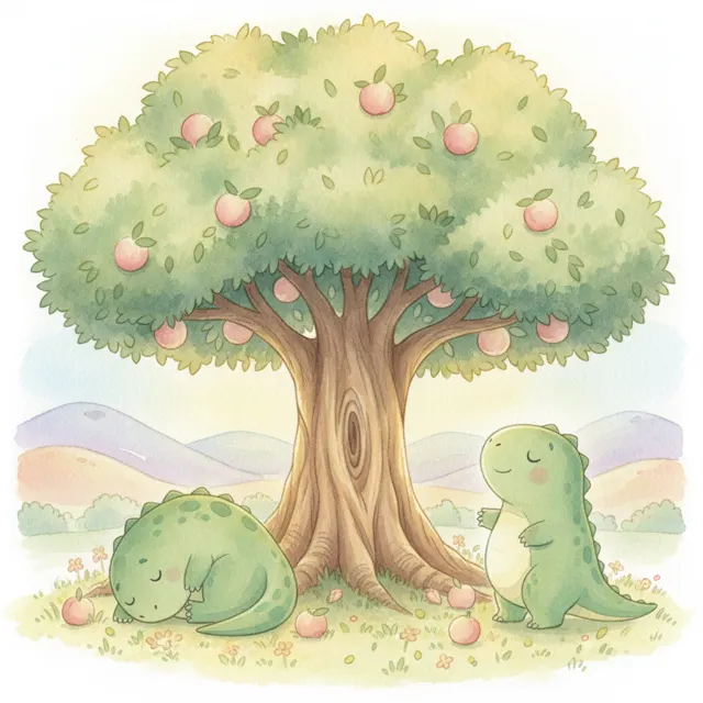Thank You, Big Tree story for kids illustration