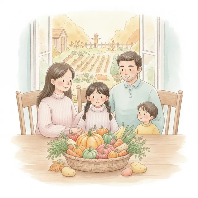 Thank You, Little Garden story for kids illustration