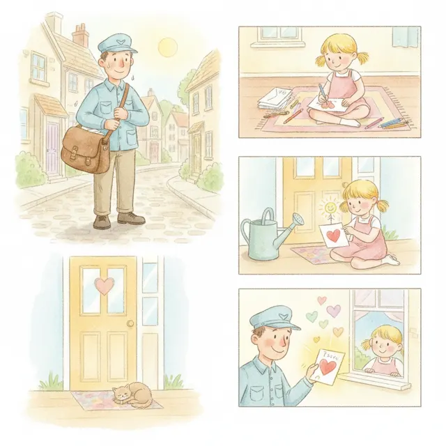 Thank You, Mr. Mailman story for kids illustration
