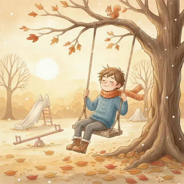 Thank You, Old Swing story for kids illustration
