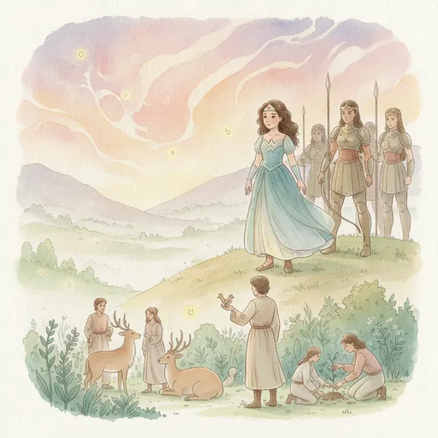 The Amazon's Heart story for kids illustration