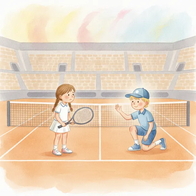 The Ball Kid Who Waved story for kids illustration