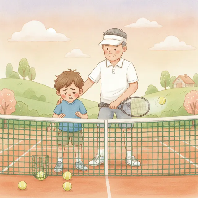 The Ball That Would Not Go Over story for kids illustration